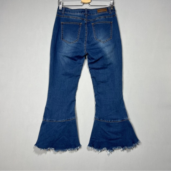 Sweet Look Jeans Wide Leg Women Juniors Mid Rise Blue Size 9 - Picture 6 of 11